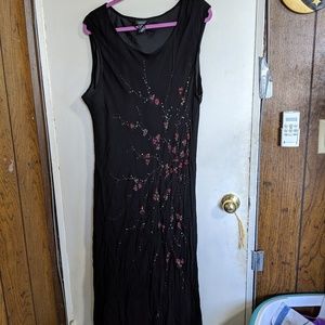 PLUS SIZE Black beaded dress
